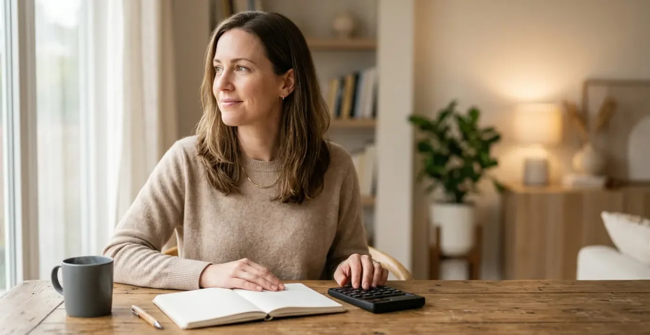 Personne planifiant son épargne retraite avec des documents financiers sur une table