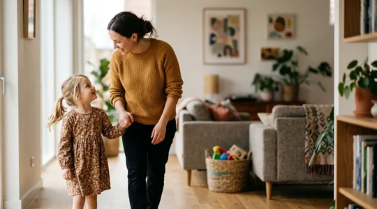 Scène familiale illustrant la protection par l'assurance responsabilité civile habitation
