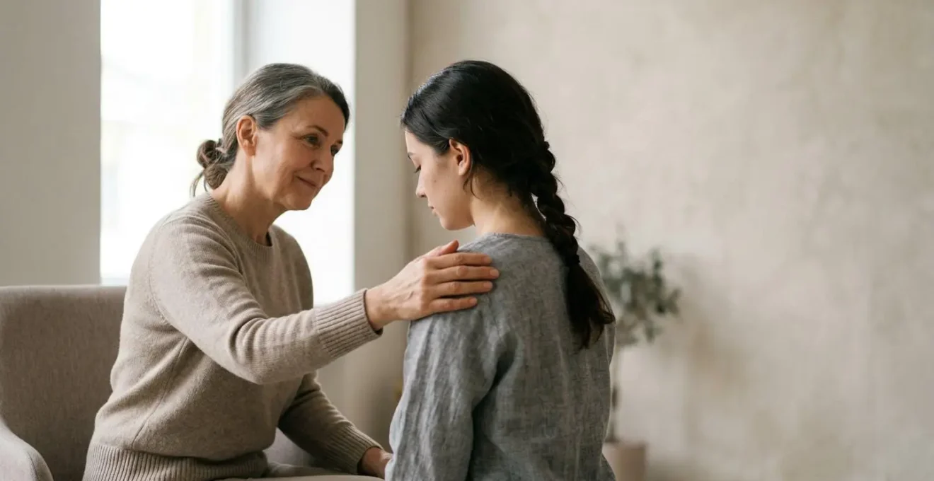 Atmosphere sereine et rassurante evoquant les soins de medecine douce et la prise en charge par l'assurance sante