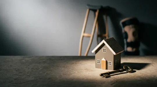Représentation conceptuelle de la protection financière en cas d'invalidité pour un crédit immobilier