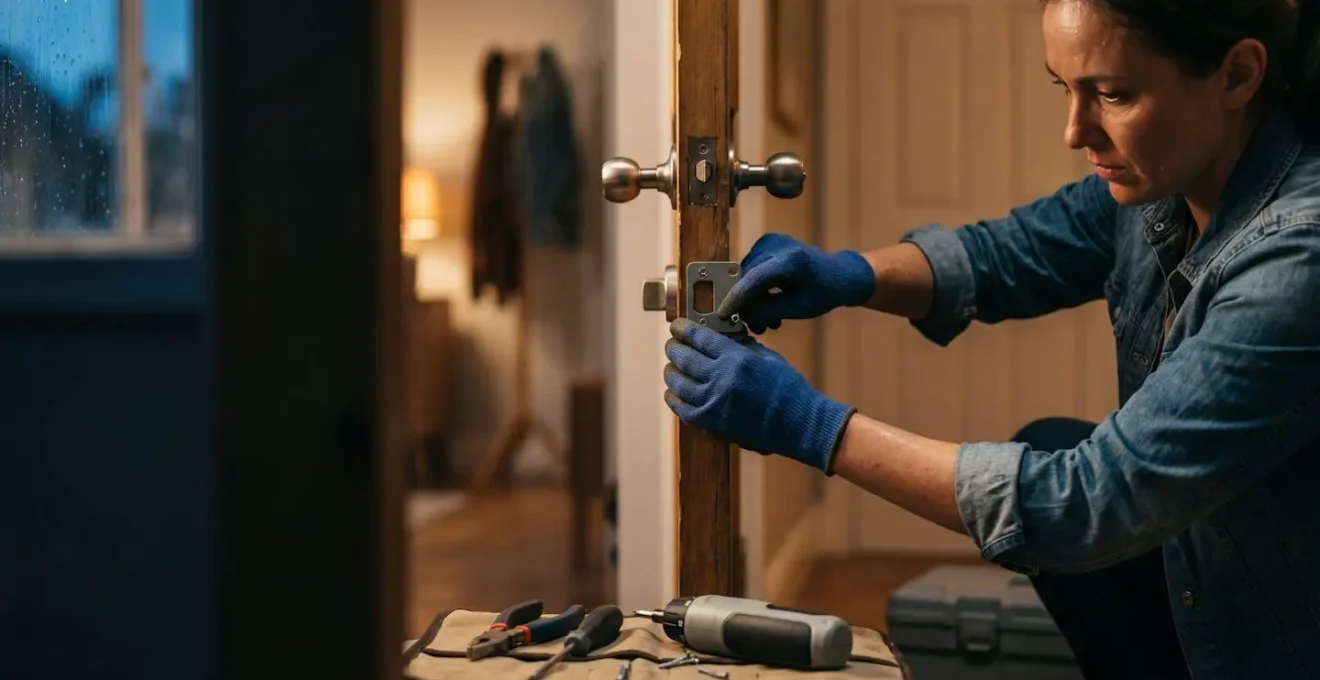 Intervention d'urgence d'un artisan pour sécuriser un domicile le soir